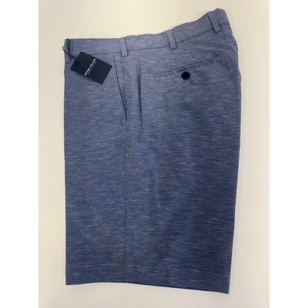 NWT Peter Millar Crown Crafted Surge Shorts OCEBL Blue Tailored Fit Size 34 $130